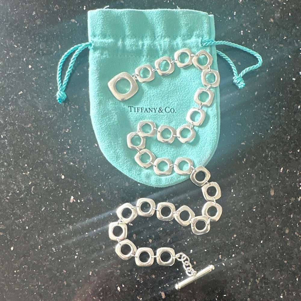 Tiffany & Co. Silver Circle Link Necklace